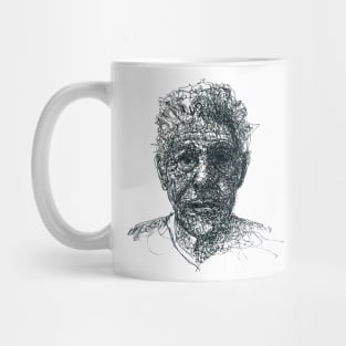 anthony bourdain drawpen art Mug